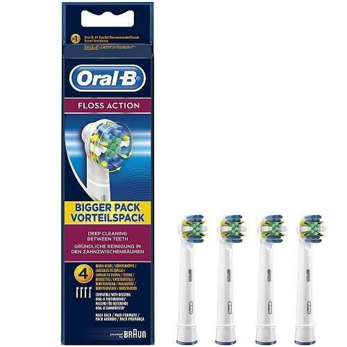 OralB Floss Action 4 Toothbrush Heads eBay