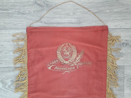 Soviet Union Pennant Banner - Glory to party Lenin - USSR #14 - Picture 4 of 12