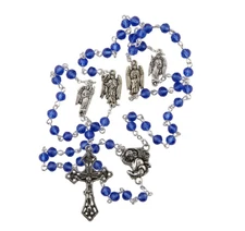 Blue Archangel Rosary St. Michael, St. Raphael & St. Gabriel Catholic Christian