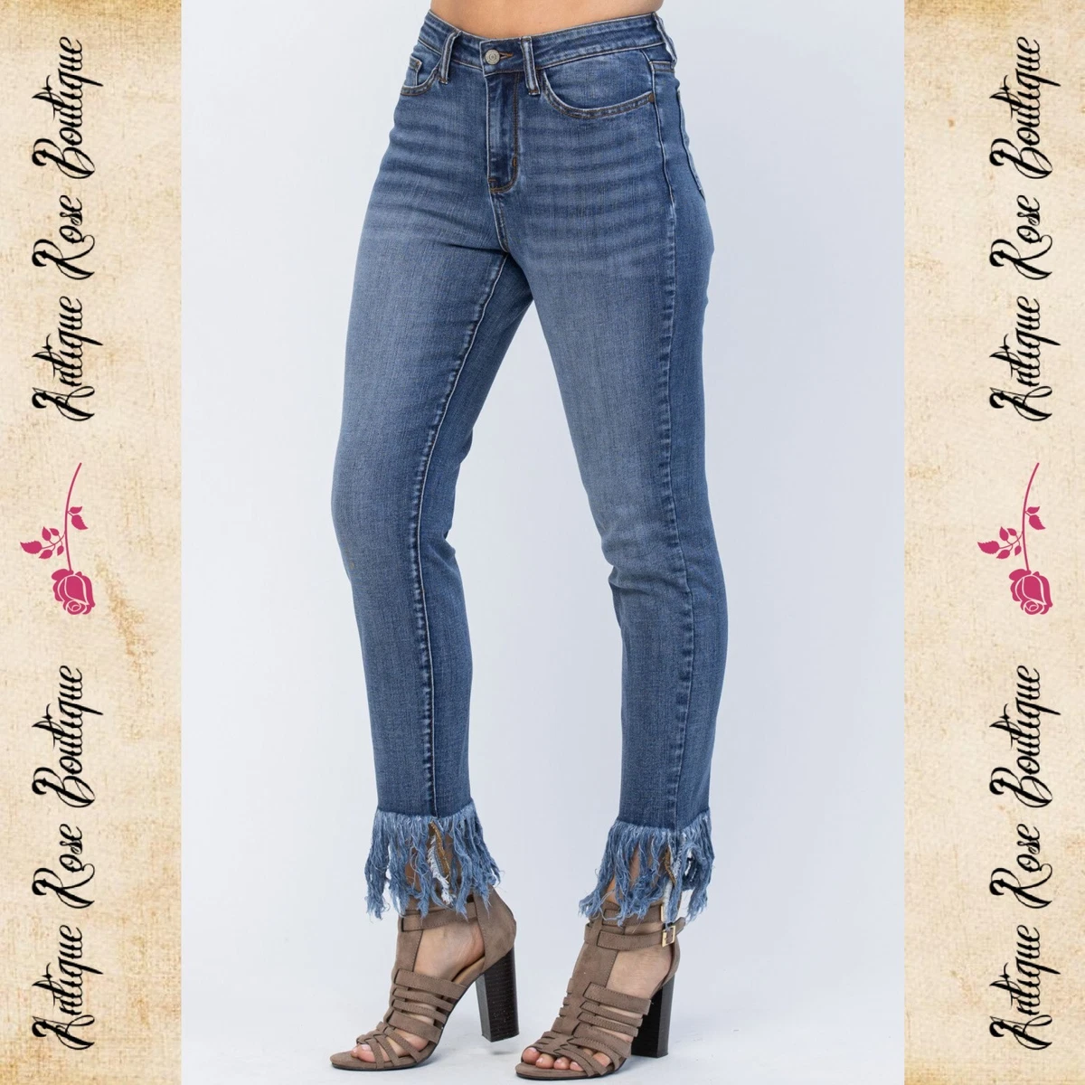 Judy blue frayed clearance jeans