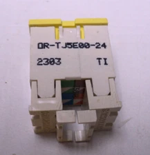 Ortronics Clarity TracJack OR-TJ5E00-24 CAT5e Jack Yellow Phone/Data