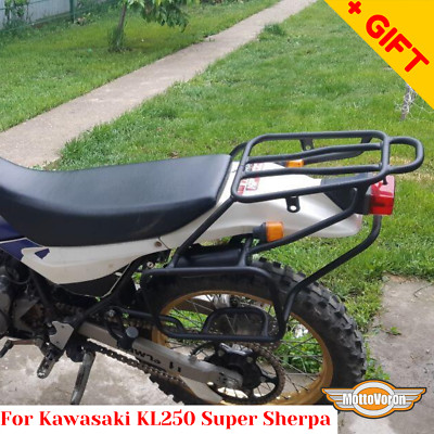 For Kawasaki KL250 Super Sherpa rack luggage system KL250 side carrier, Bonus