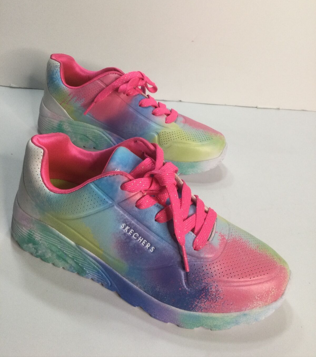 Skechers Los Angeles Memory Foam Non-Marking Shoes Tie Dye