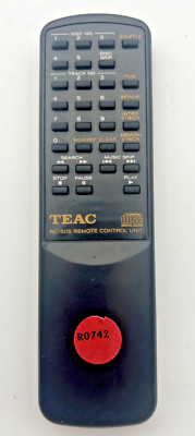 Teac RC-505 CD Player Remote Control PD-D850 PD-D860, PD-D880, PD-D900, PD-D1200