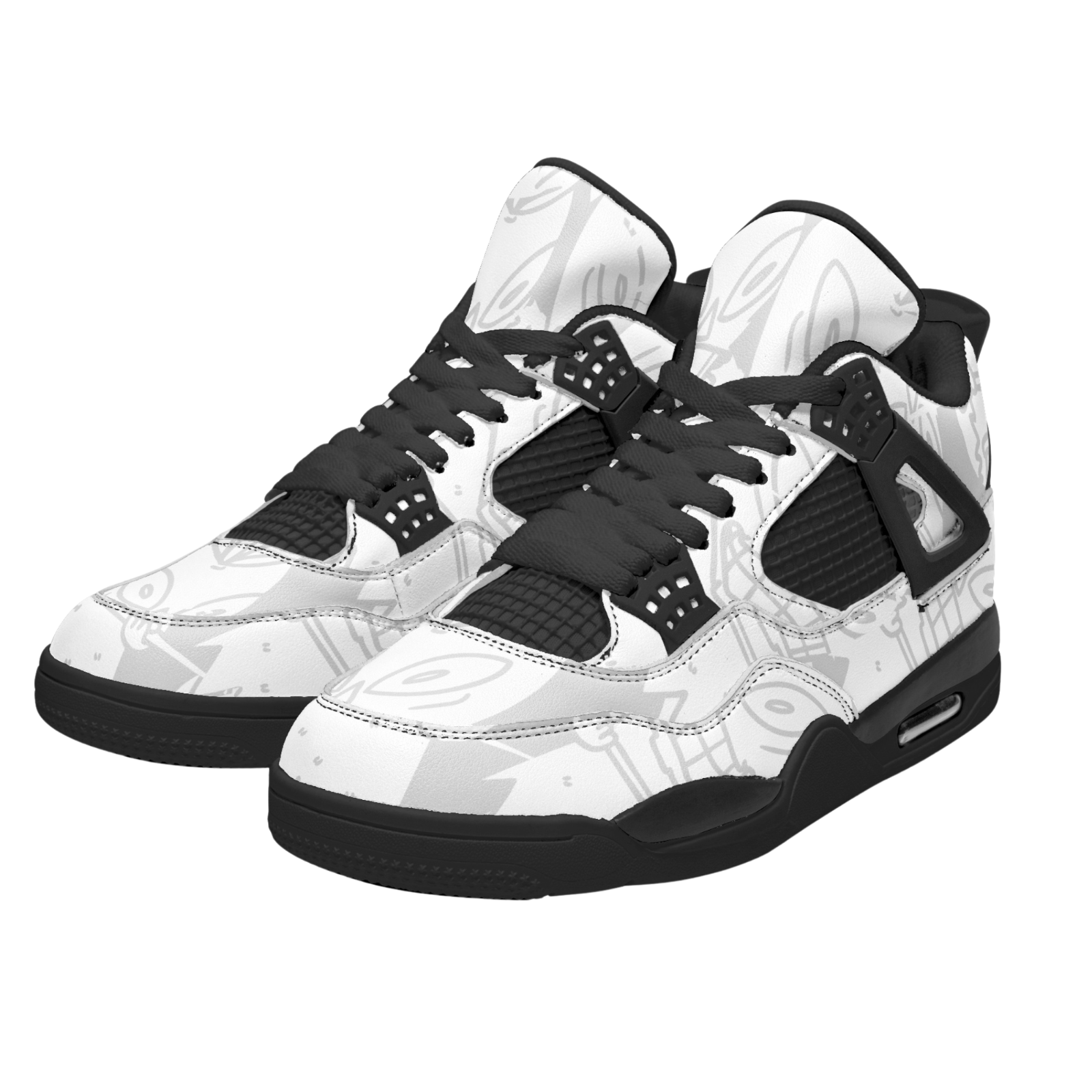 UVelsi Men's Shoes Wyvern Mesh Leather Sneakers Prevernal Sporty Editon