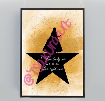 Hamilton Musical, Eliza Schyuler Sisters Art Print Poster, Hamilton