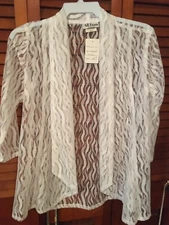 White Sheer Jacket Size Small