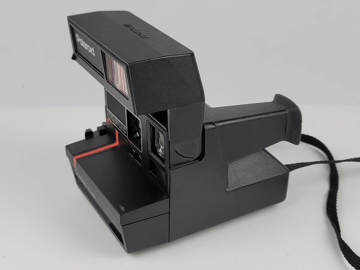 Polaroid One Step Plus w/ red Polaroid strap Cameras & photography