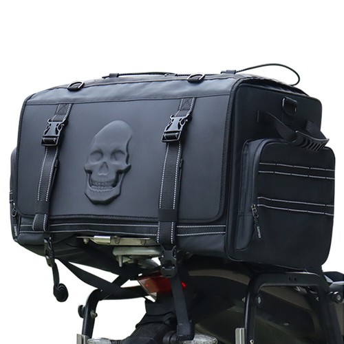 Bolsa de asiento trasero para motocicleta alforja bolso de hombro retro para motocicleta - Imagen 13 de 17