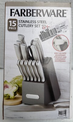 Farberware Edgekeeper 13-Piece Cutlery Set - Charcoal
