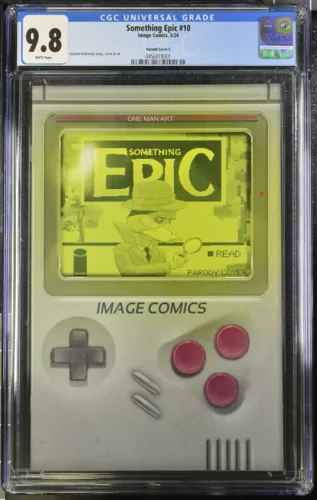 Something Epic #10 CGC 9.8 Nintendo Gameboy Video Game Homage Cover C Image 2024