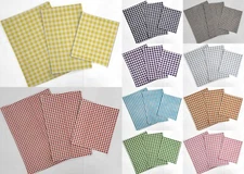 Checked Gingham Countertop Protecting Slider Mats 