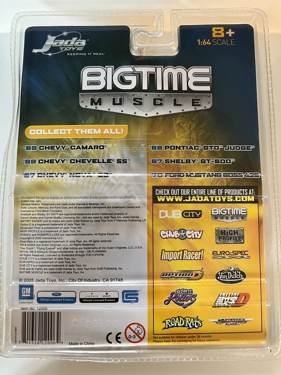 Jada Toys Big Time Muscle ミニカーセット2台 Jada Toys Dub City Bigtime Muscle 1/64 Diecast '69 Chevy