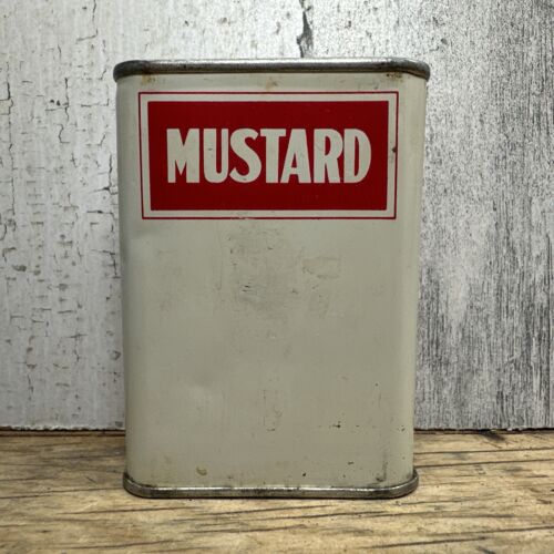 Vintage Solitario Spice Tin - Senape - Morey Mercantile Denver CO Pubblicità - Foto 3 di 7