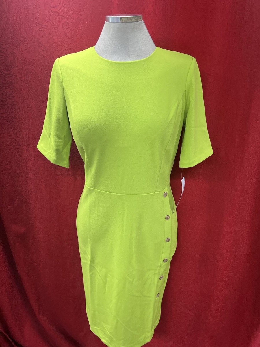 LONDON TIMES DRESS/NEW WITH TAG/RETAIL$129/SIZE 16/LENGTH 38/LIME LONDON TIMES DRESS/NEW WITH TAG/RETAIL$129/SIZE 16/LENGTH 38/LIME