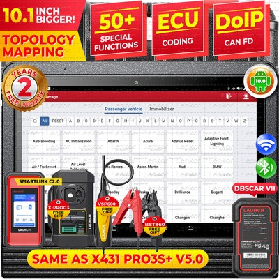 2024 LAUNCH X431 V+ 5.0 HDIII HD3 Auto Heavy Duty Truck Diagnostic Scanner Tool