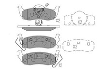 New Brake Pad Set, disc brake for NISSAN:TITAN,ARMADA,ARMADA SUV 440607S025