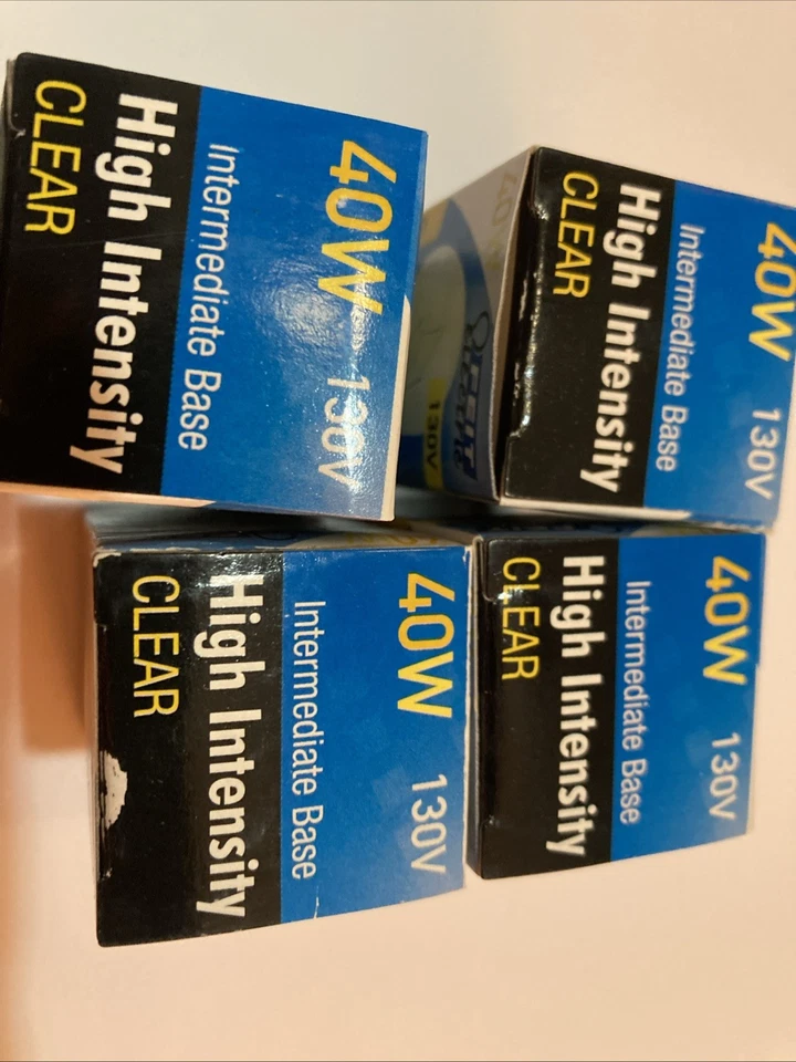 4 Feit Bombilla Eléctrica 40W 130V Alta Intensidad Transparente Base Intermedia 40S11N130 Foto 4 de 4