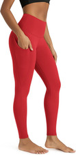 Women'S High Waisted Yoga Leggings with Pockets, Tummy Control Non See through W