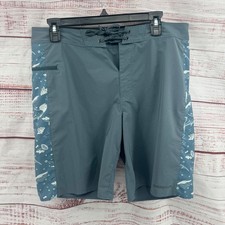 Patagonia Hydro Series Board Shorts Mens 33 Marine Fish Side Panel Swim Trunks
