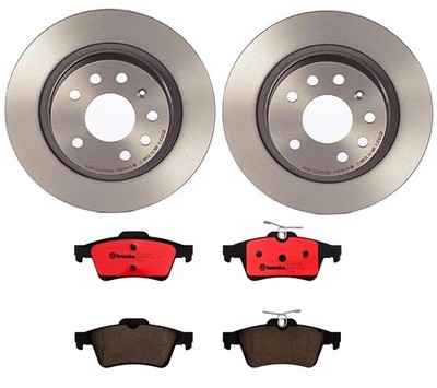 Brembo Rear Brake Kit Ceramic Pads Coat 278mm Disc Rotors For Saab 9-3 Turbo X 4