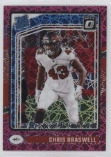 2024 Donruss Optic Rated Rookie Pink Velocity Prizm 31/80 Chris Braswell 0nr3