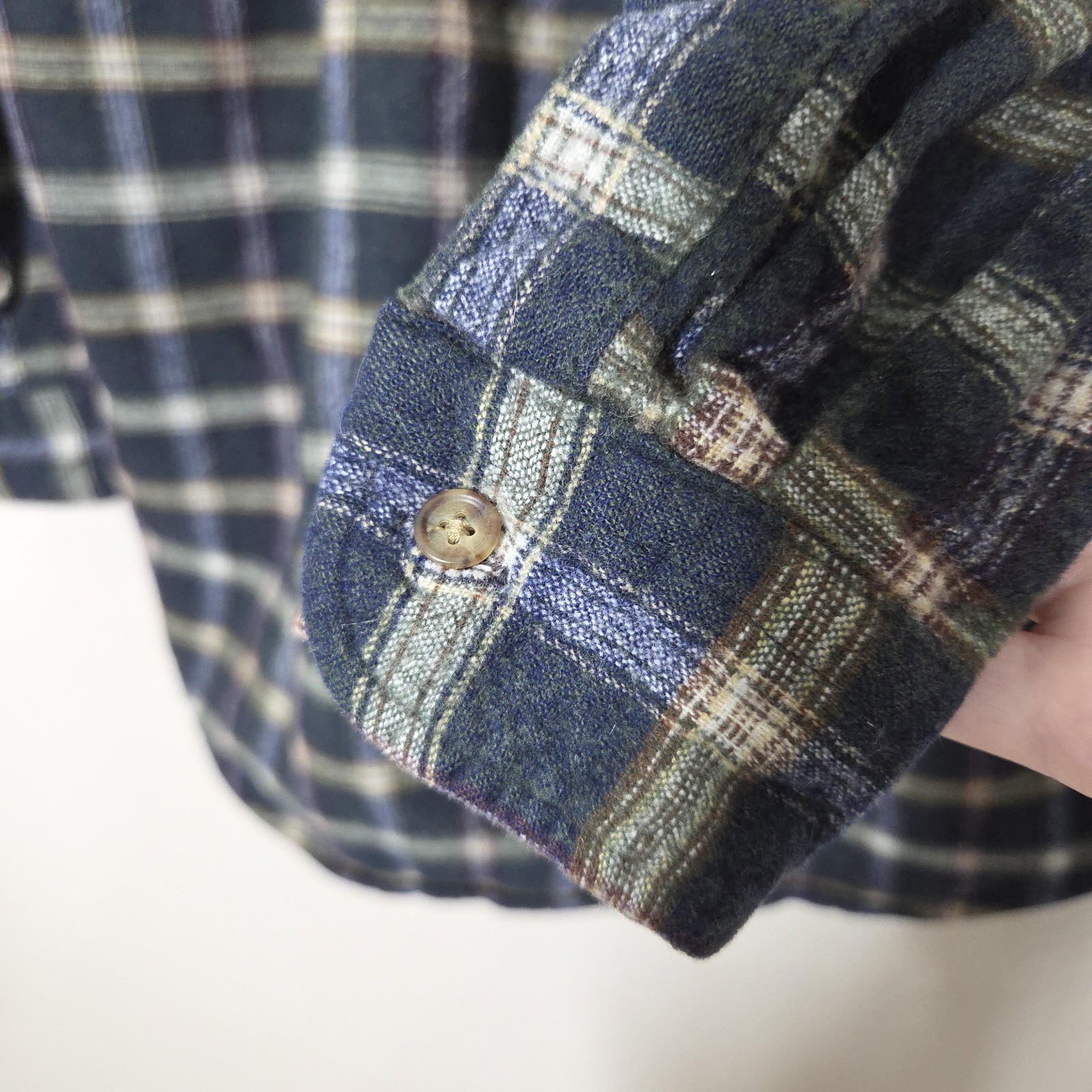 Vtg Pendleton Multicolor Flannel Button Up Virgin… - image 7