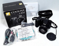 Nikon Coolpix L810 16.1MP Digital Bridge Camera 26x Zoom 16 GB SD Card TESTED