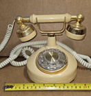 Western Electric French Princess style rotary telephone featuring a beige body — photo 3