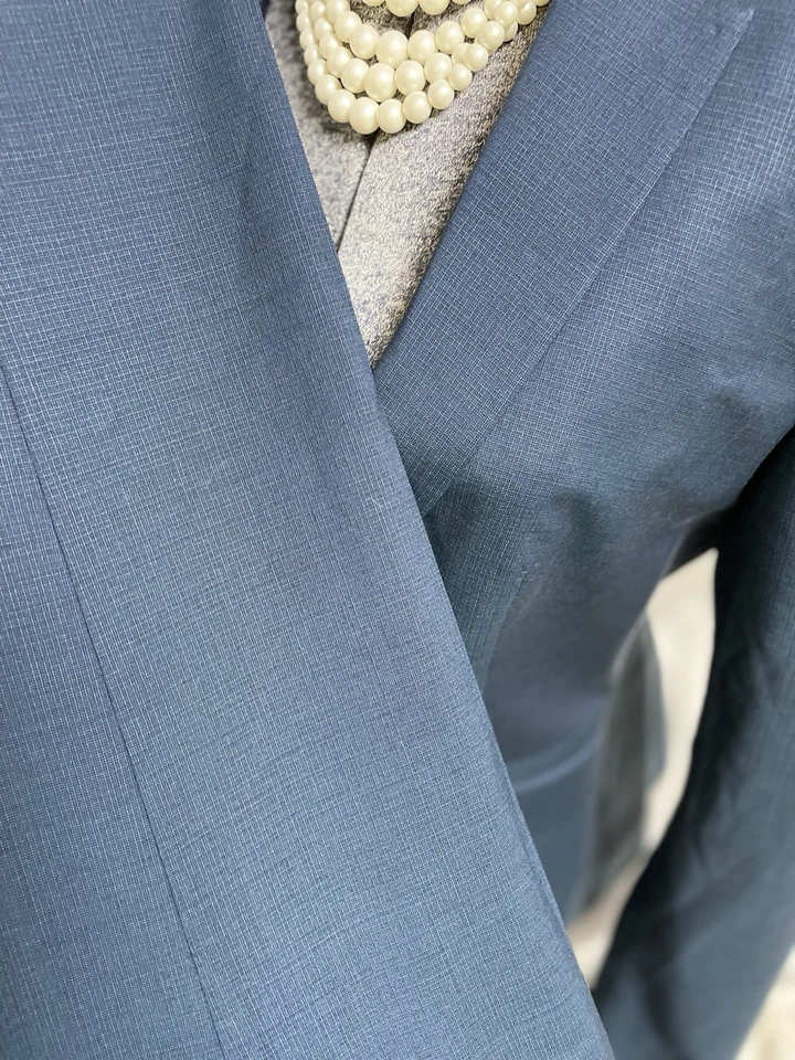 NUEVO Traje Pantalón Hugo Boss Talla 6 y 8 Dos Piezas Ligero Lana Moderno Prensa Tachuela Foto 4 de 4