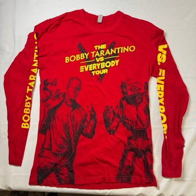 Bobby Tarantino vs Everybody Tour Long Sleeve T Shirt Red Men's Size M