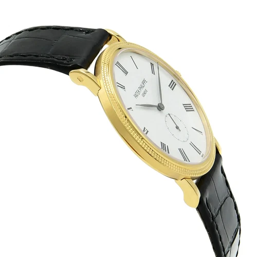Patek Philippe Calatrava 36mm 18k Gold White Dial Hand Wind Watch 5119J-001 - Picture 3 of 5
