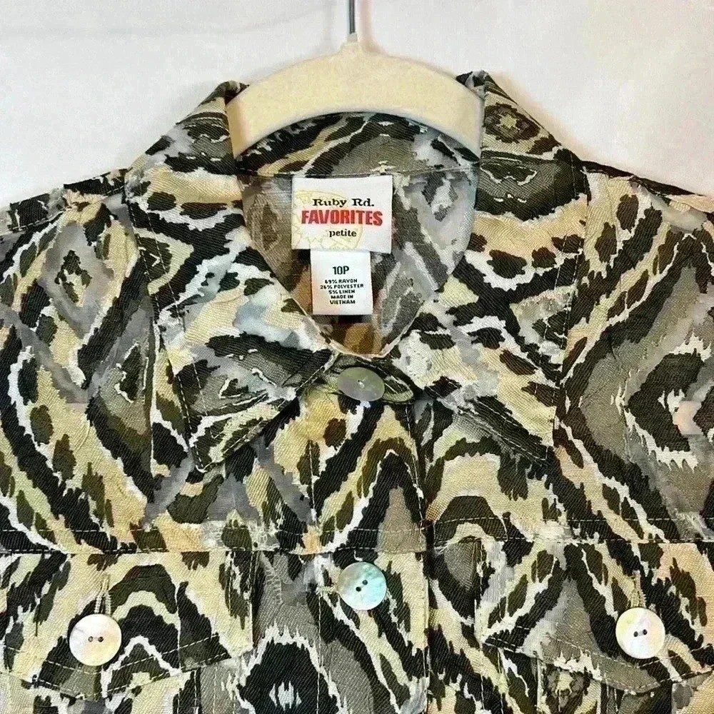 Ruby Rd Favorites Blouse/Jacket – Button Front, R… - image 2