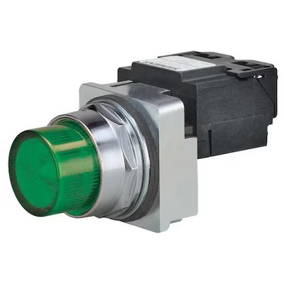 Siemens 52Pl4g3 Pilot Light Complete, Incand, 120V, 30Mm, Gr