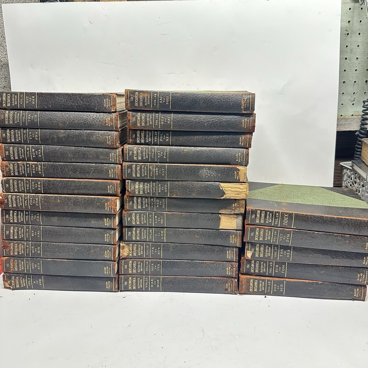 1911 Handy Volume Encyclopedia Britannica Complete Set Eleventh