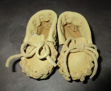 Handmade Buckskin Child/Toddler/Baby Leather Moccasins
