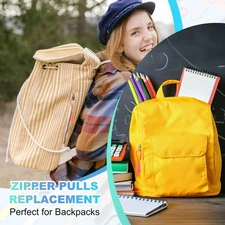 2.6 Inch Zipper Pulls Replacement, 50 Pcs Nylon Cord Extension Zipper Pull Ta...