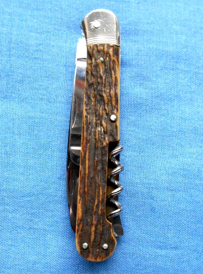 antikes Zwilling Friodur D.R.G.M. " Jagd Taschenmesser Messer TOLL !! ! - Bild 2 von 4