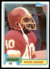 1981 TOPPS! WILBUR JACKSON WASHINGTON REDSKINS #44