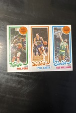 1980-81 Topps - Gus Williams, Phil Ford, Phil Smith #224-101-124