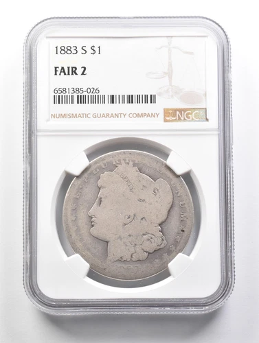 LOWBALL 1883-S Morgan Silver Dollar NGC Low Ball FR2 FR-2 Fair Pocket Piece *664