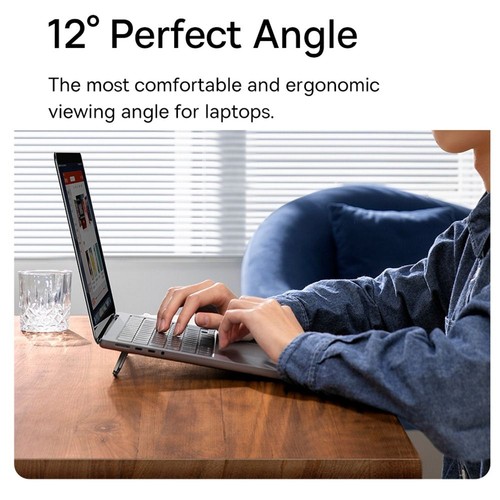 1 Pair Invisible Laptop Stand Heat Dissipation Tablet Stand for HP/Dell/Lenovo - Afbeelding 3 van 14