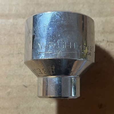 Wright Tool 4042  1/2  Drive 1-5/16  Shallow Socket 6 Point Chrome