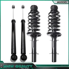 Set of 4 Struts Coil Spring Assembly & Shock For VW Volkswagen Beetle Golf Jetta