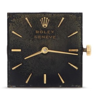 Vintage Rolex Genève Square Dial and Caliber 1600 Hand Wind Watch Movement