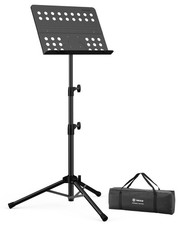 Music Stand-Metal Professional Portable Perforated Music Stand with Carrying ...