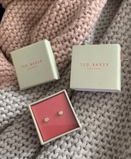 Ted Baker Sinaa Crystal Stud Earrings -Gold Plated Women's Ladies Gift Ted Baker