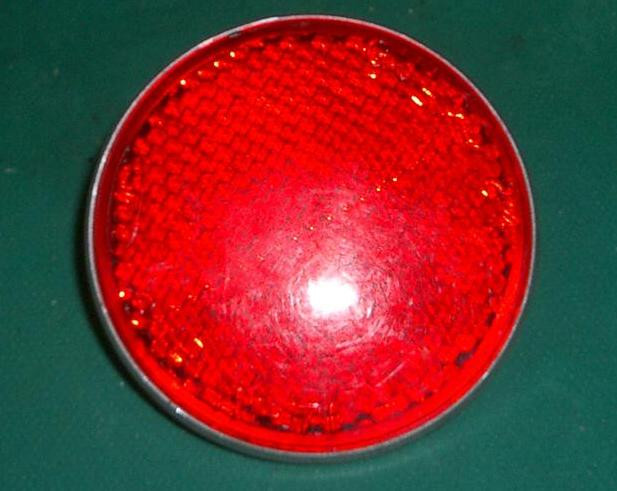 Vintage NOS 2 1/4" Round Gulco 24 Red Reflector for Schwinn Bicycle