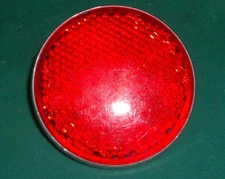 Vintage NOS 2 1/4" Round Gulco 24 Red Reflector for Schwinn Bicycle