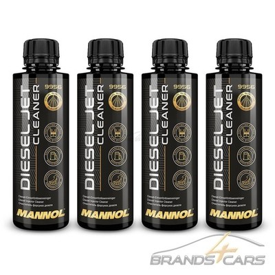 4x 250 ml MANNOL DIESEL JET CLEANER EINSPRITZDÜSEN ADDITIV INJEKTORREINIGER